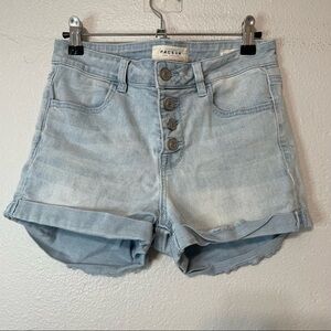 Pacsun Super Stretch Shortie Light Wash Jean Shorts​​​